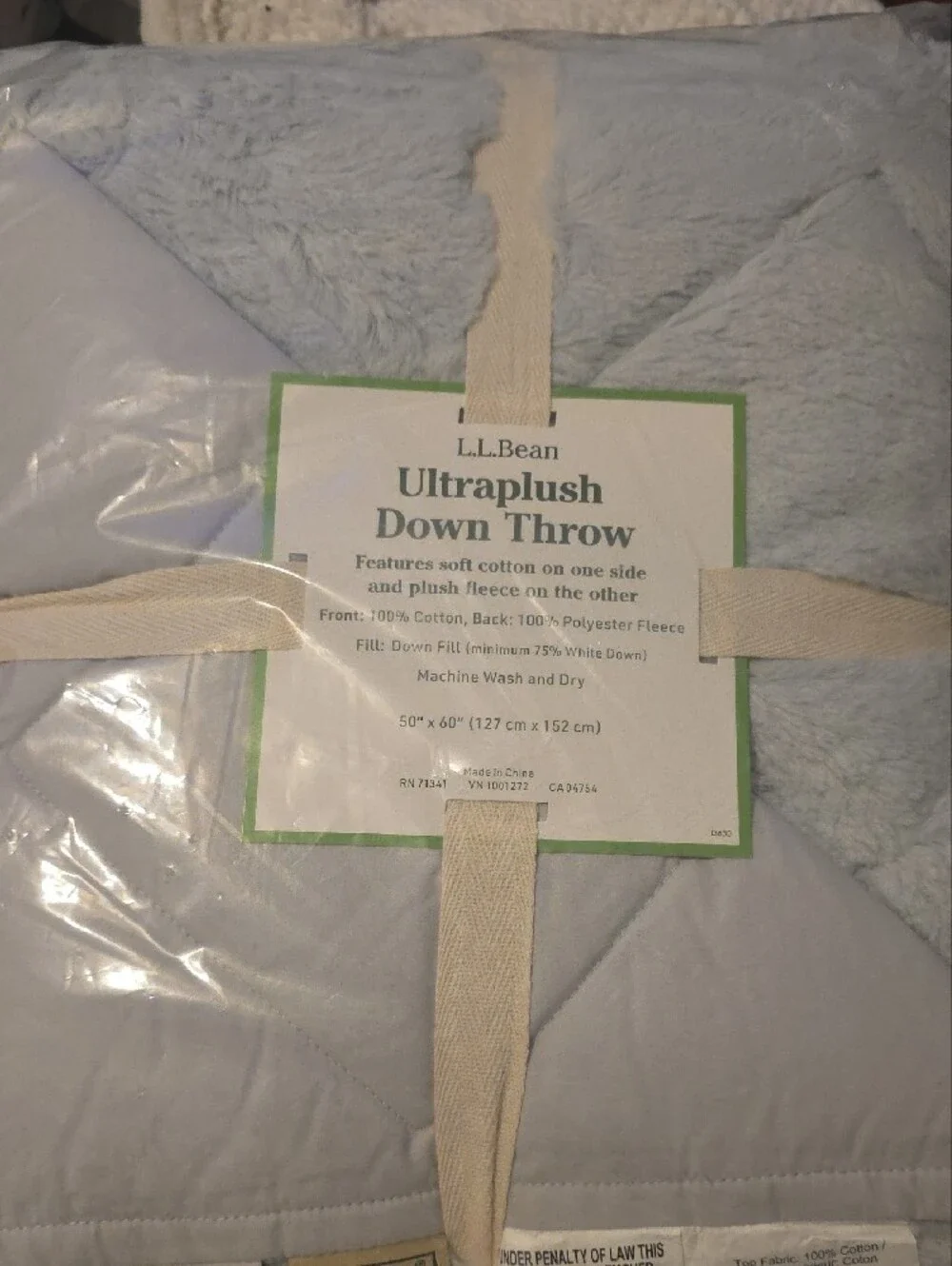 L.L. Bean Ultraplush Down Throw